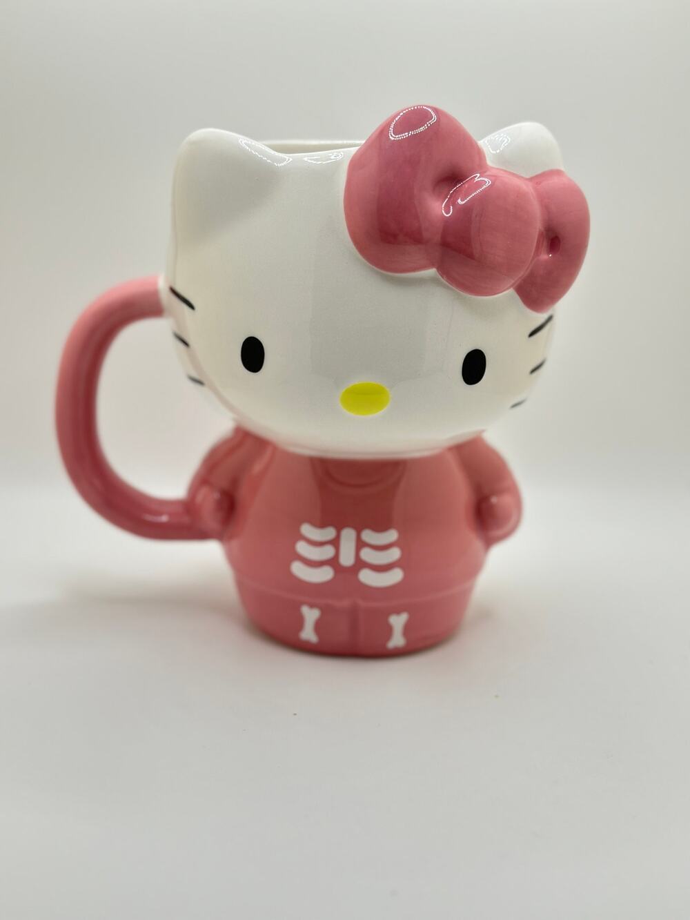 Hello Kitty Pink Skeleton Mug